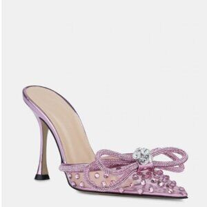 Mach & Mach Crystal Bow Mules 37